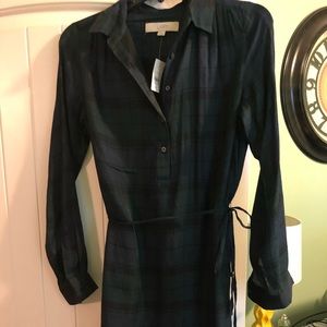 LOFT plaid dress